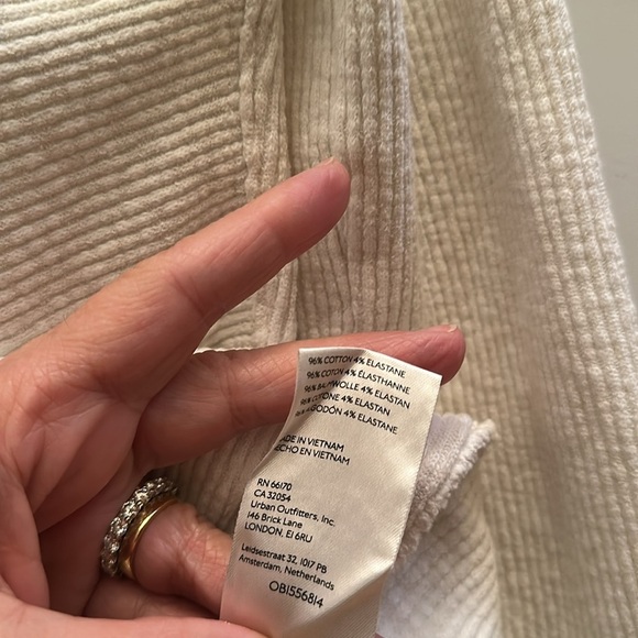 Cream Free People Casey tunic, size XL NWT - Picture 7 of 12